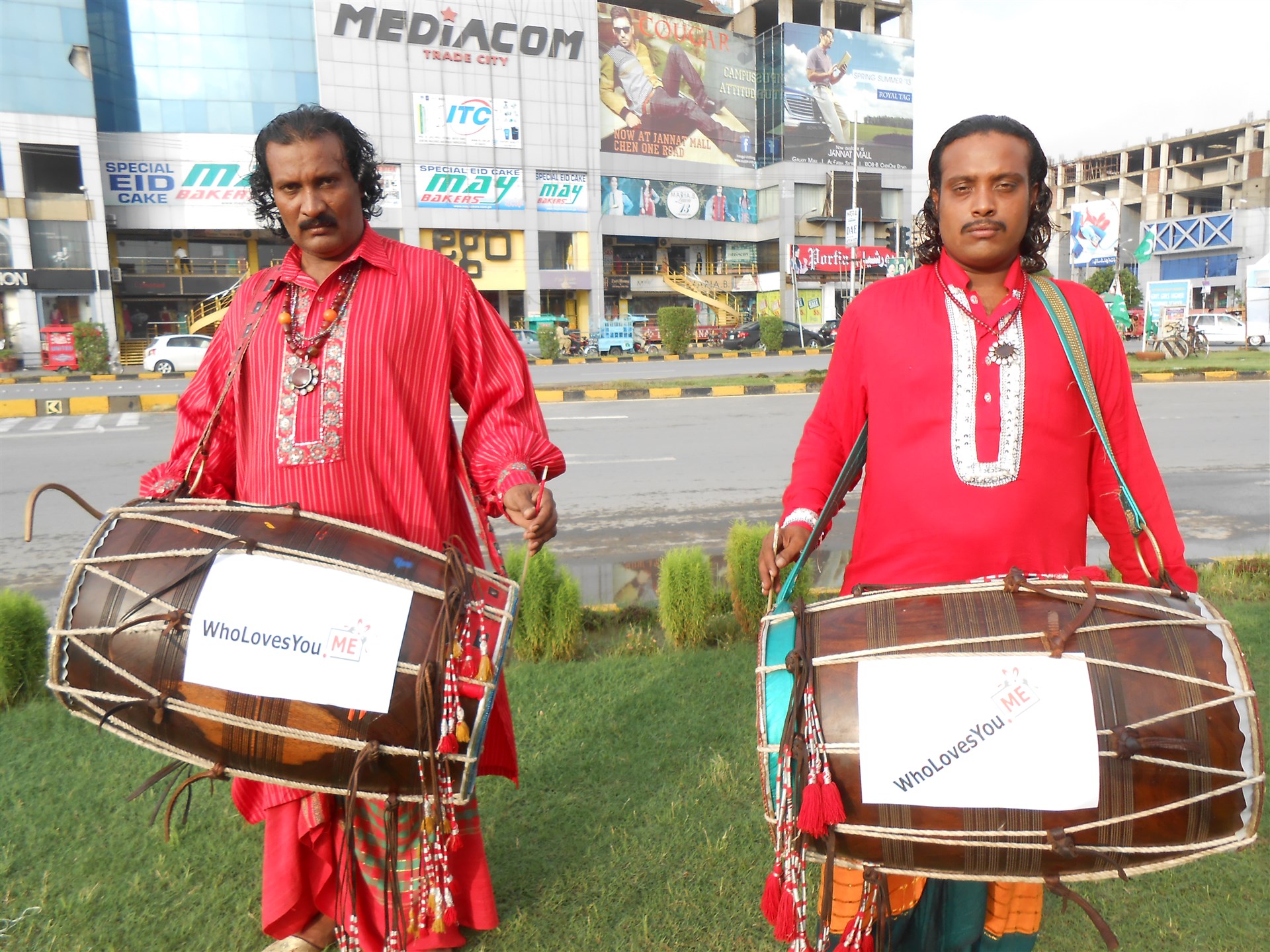 will I will arrange 2 Desi Drummer to Promote your website/Brand/wishes in unique style just