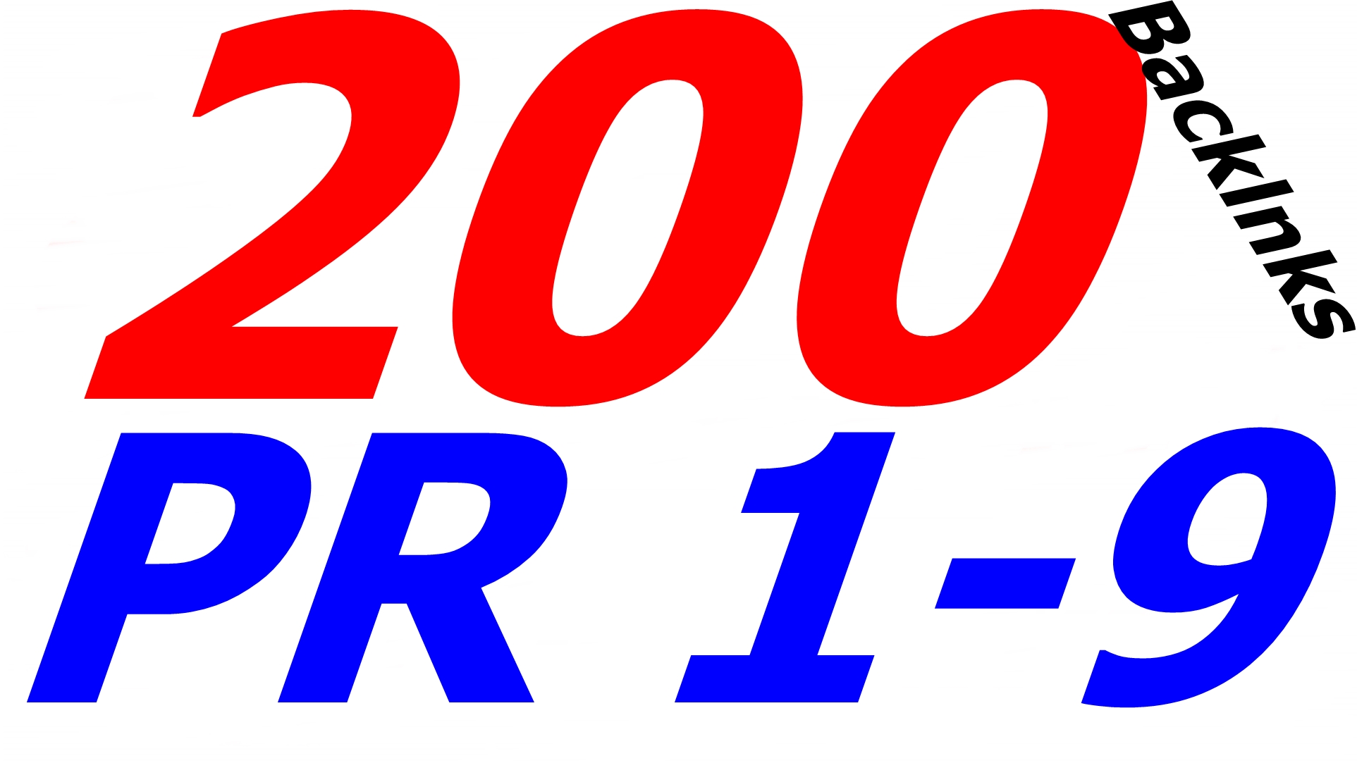 will Manually create 200 High Authority Backlinks from PR 1 - 9 sites and more in within 7 days