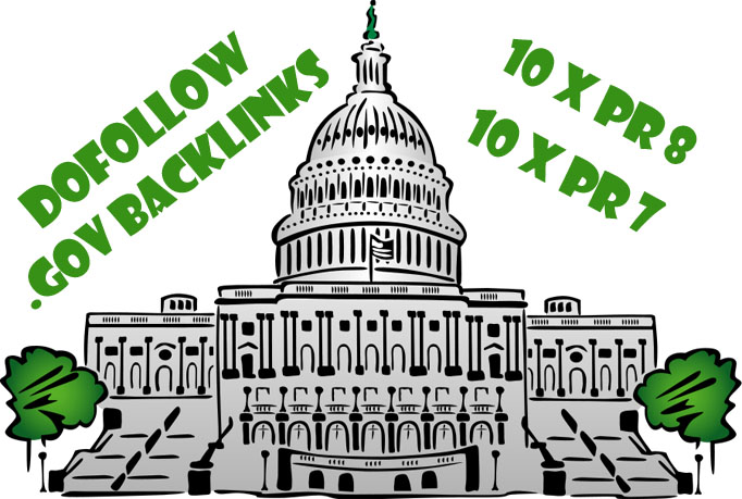 will build 10xPR8 and 10xPR7 Gov backlinks