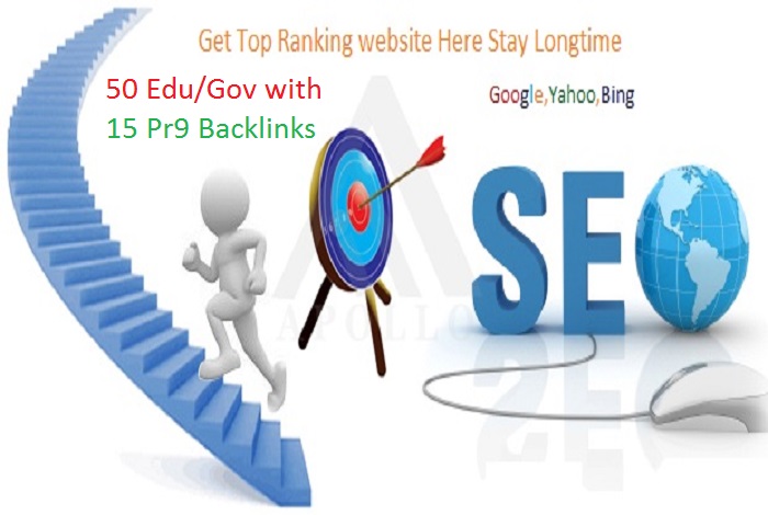 I will create 50 edu gov with 15 pr9 backlinks