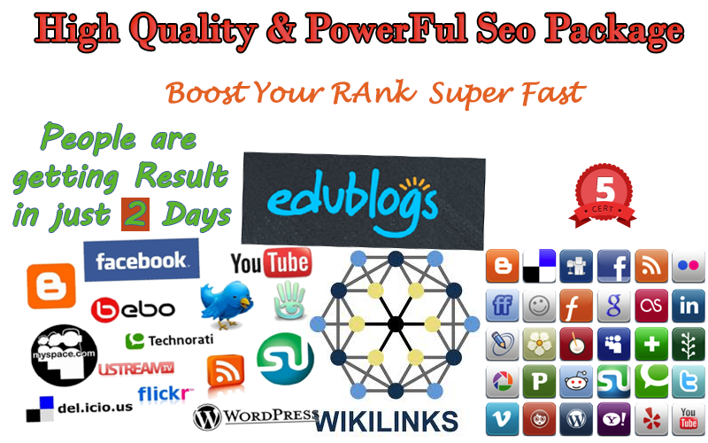 will Complete high quality & powerful seo package to rank super fast in search engine
