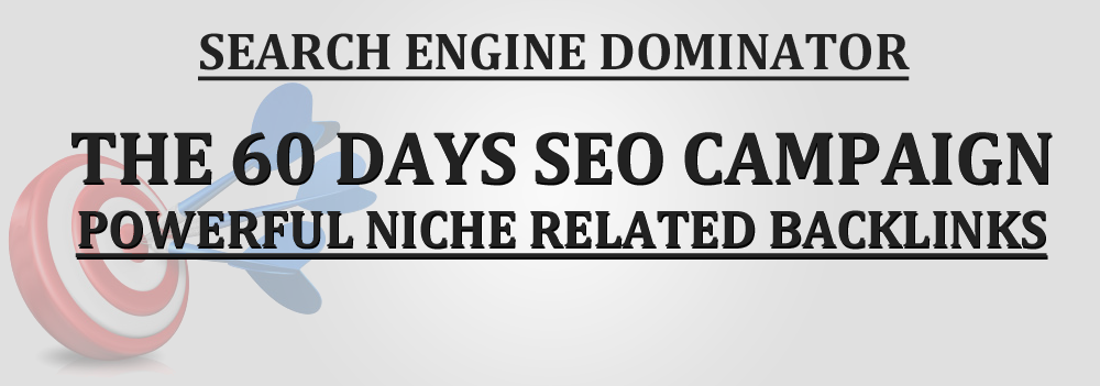will Search Engine Dominator PR 6-10 niche related Backlinks - 60 DAYS CAMPAIGN