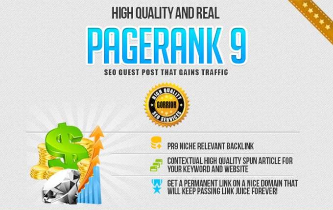 will make a pagerank 9 guest post