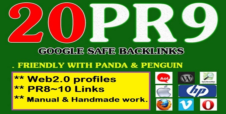 will Buy 20 PR9 Handmade back-Link for your site or Youtube