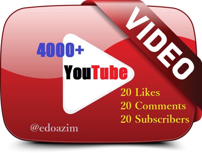will I will provide 4000 youtube views and 20 Likes , 20 comments and 20 subscribes