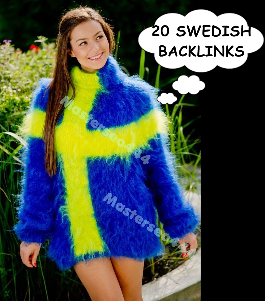 will 20 Swedish backinks with live links only
