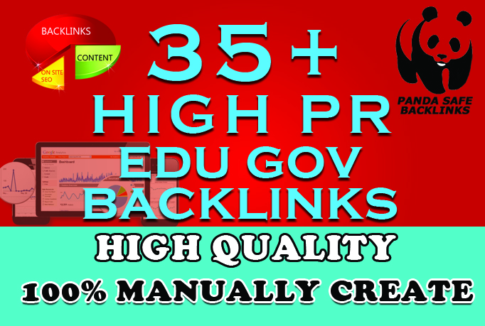 will I will create 35+ do-follow Panda safe redirect backlinks from high authority