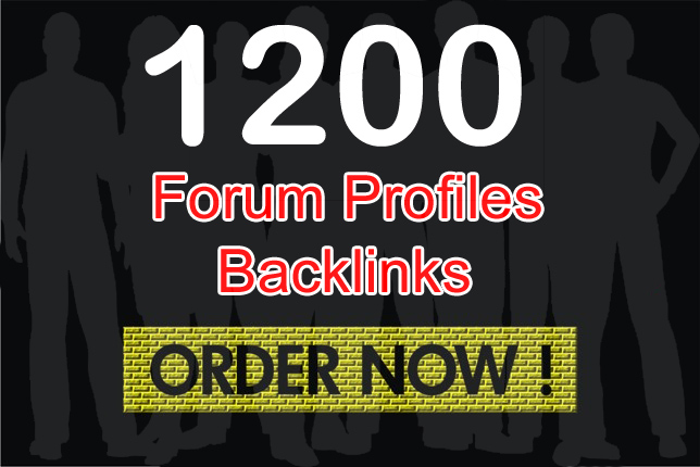 will add your site to 1200 forum profiles HQ backlinks
