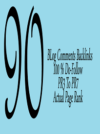 will I will provide you 90 dofollow blog comment pr3 to pr7