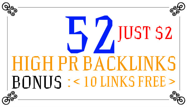 will I will do 52 High Pr7 to 2 Dofollow Blog Comments Backlinks