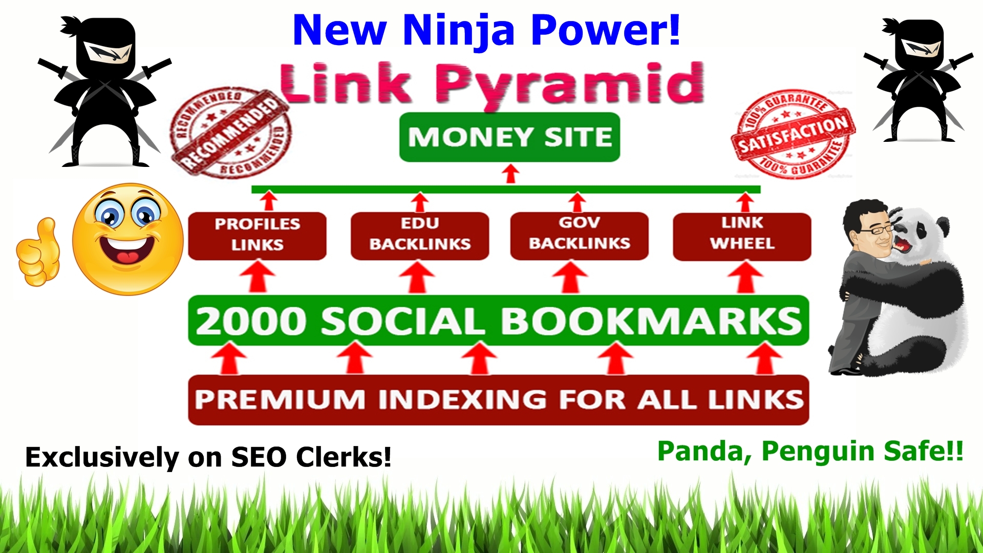 will I will build NINJA hv1 awesome Power Link Pyramid seo Panda,Penguin safe