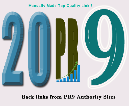 will Manually create 20 backlinks from PR9 Authority Sites back to your website + Google Panda/Penguin Safe ★No software or Bots Used★