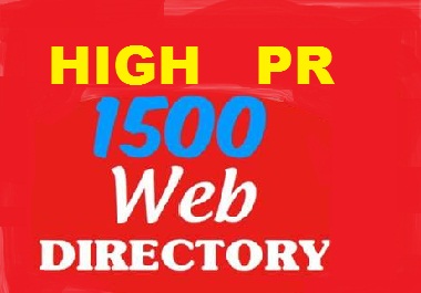 will submit your site to 1500 High PR web directories