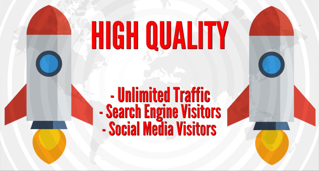 PREMIUM SEO TRAFFIC with Search Engine and Social Media Visitors