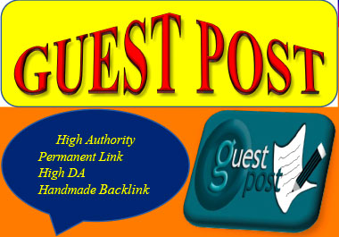 Write and publish 10 Guest Post with High Authority website unique content domain backlink