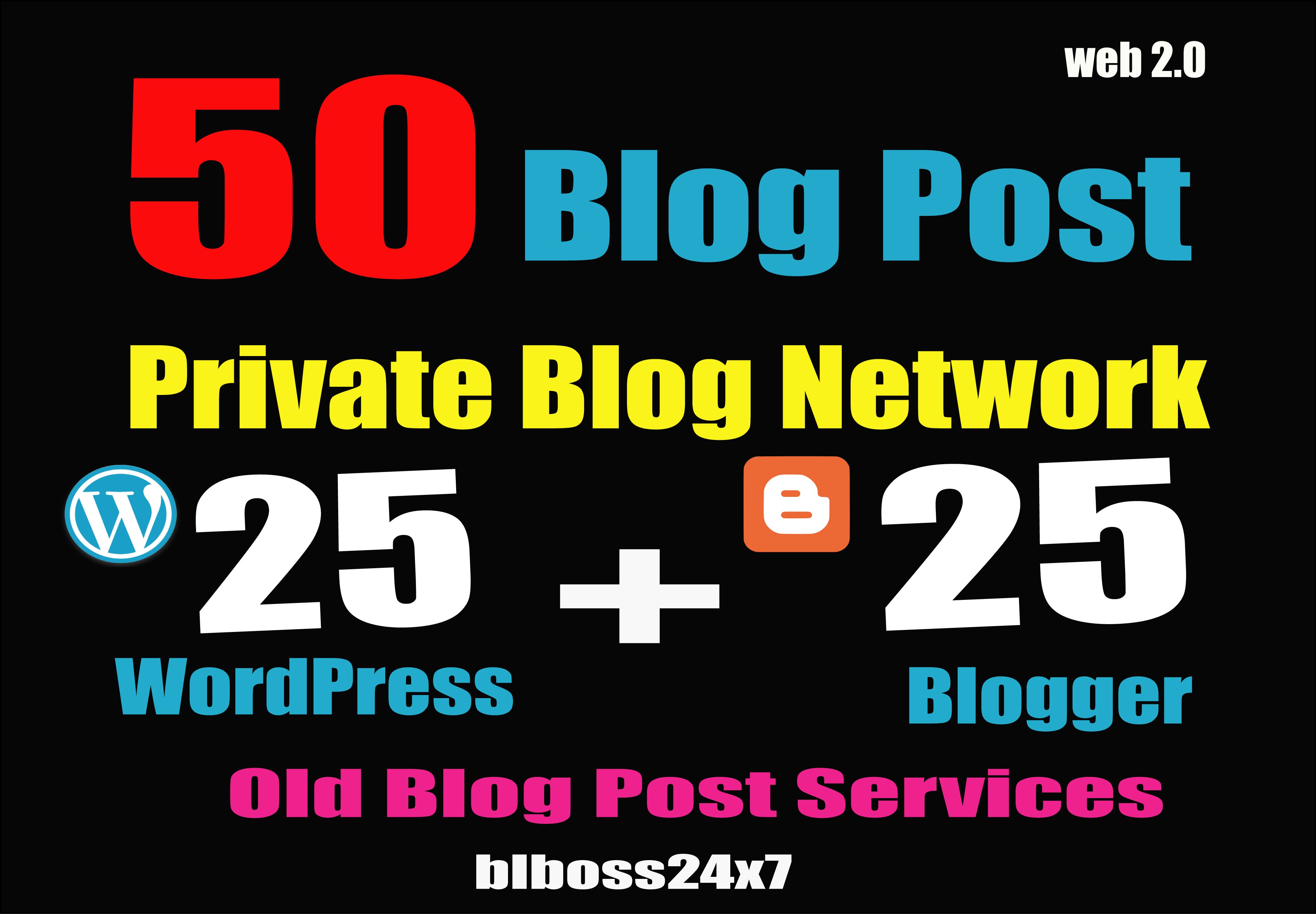 50 Blog Post - Dofollow Backlinks From Blogger and WordPress 