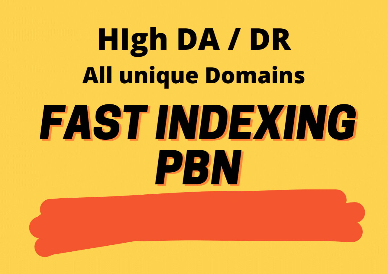 Get 50 High DA/DR unique domains PBN
