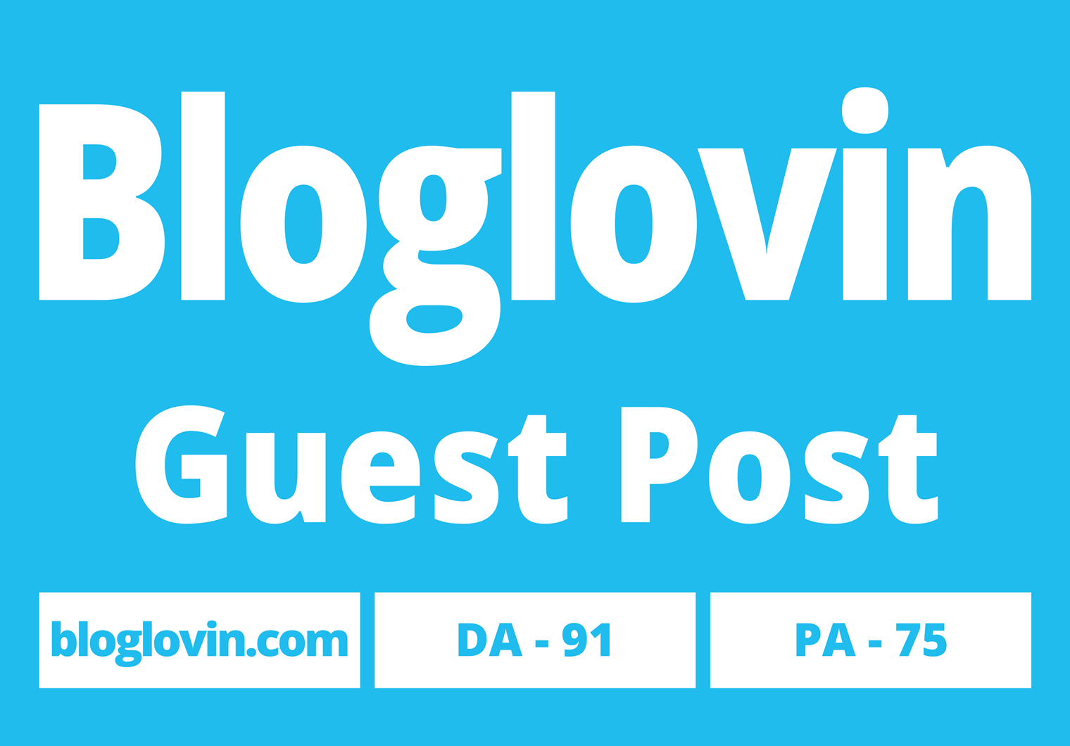 I will publish 2 Guest Posts with your website on Bloglovin