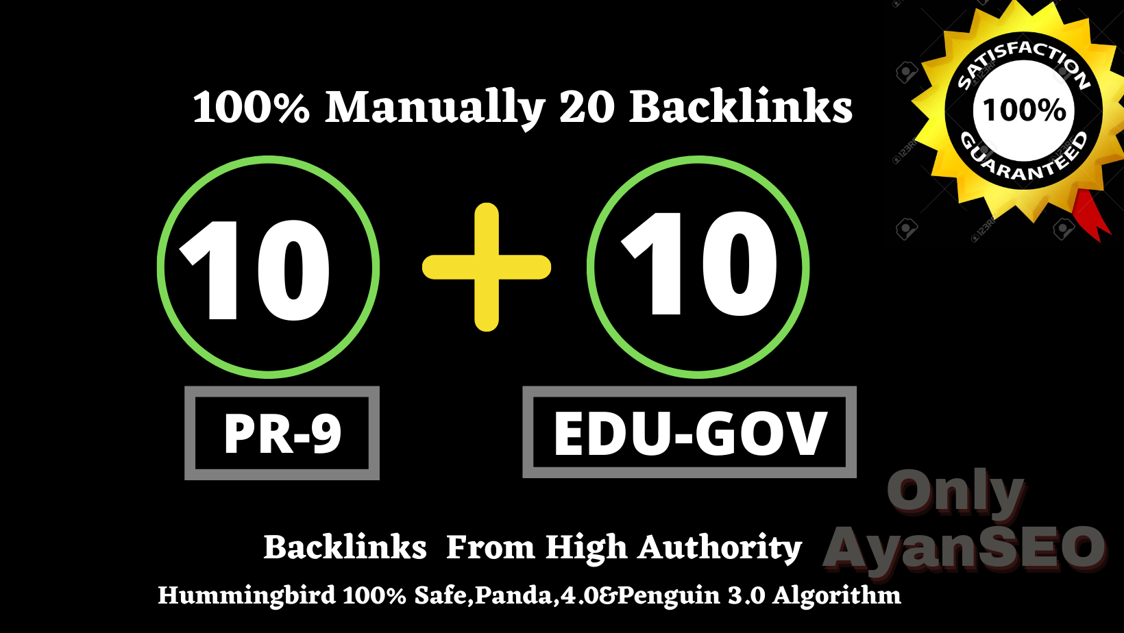 Exlusively-Do 10 Pr9+10 Edu. Gov Safe SEO High Quality Profile Backlinks
