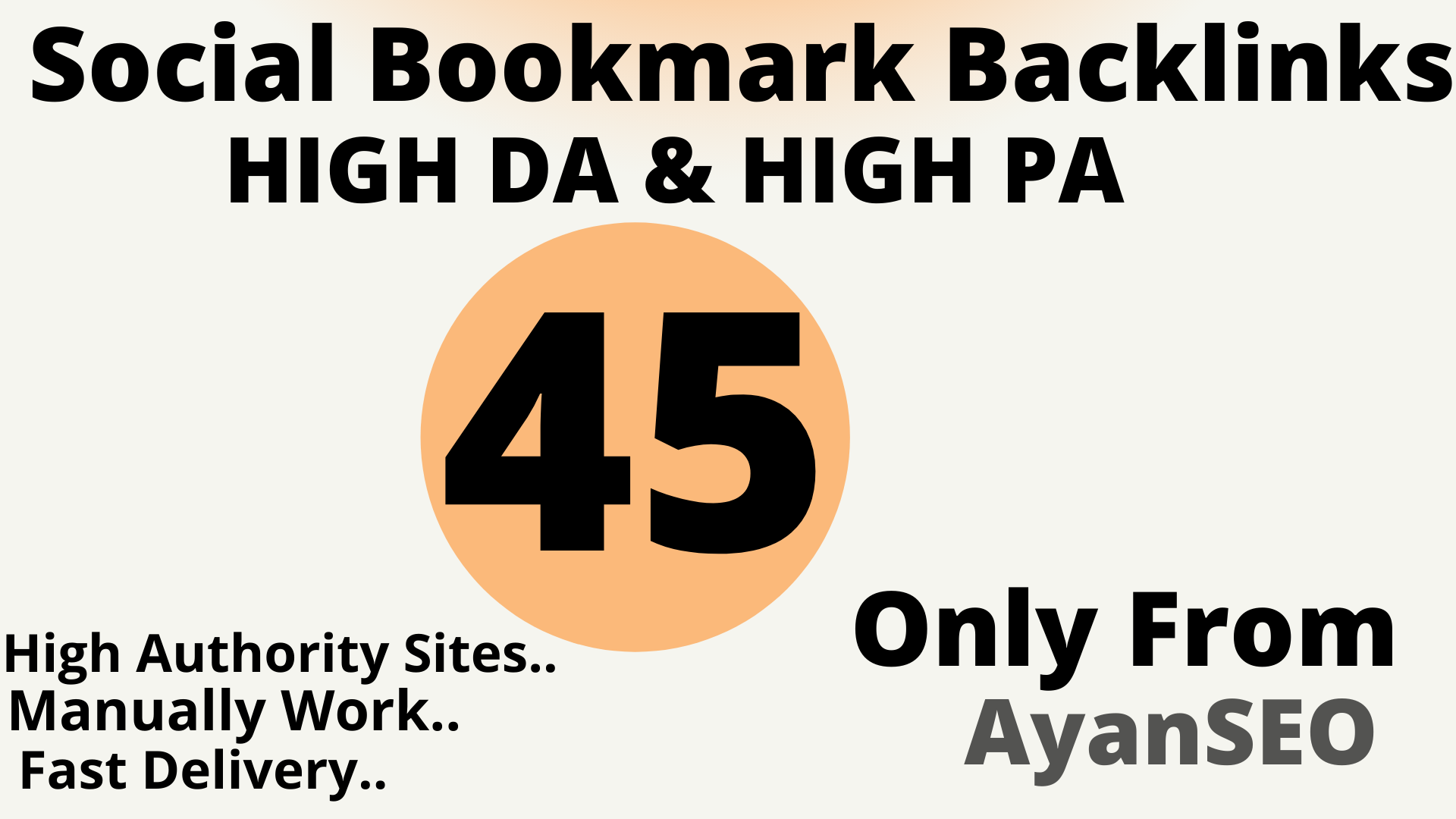 Manually 45 High Authority Social Bookmark Backlinks