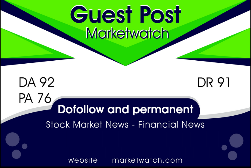 I will do 1 guest post on marketwatch, press release