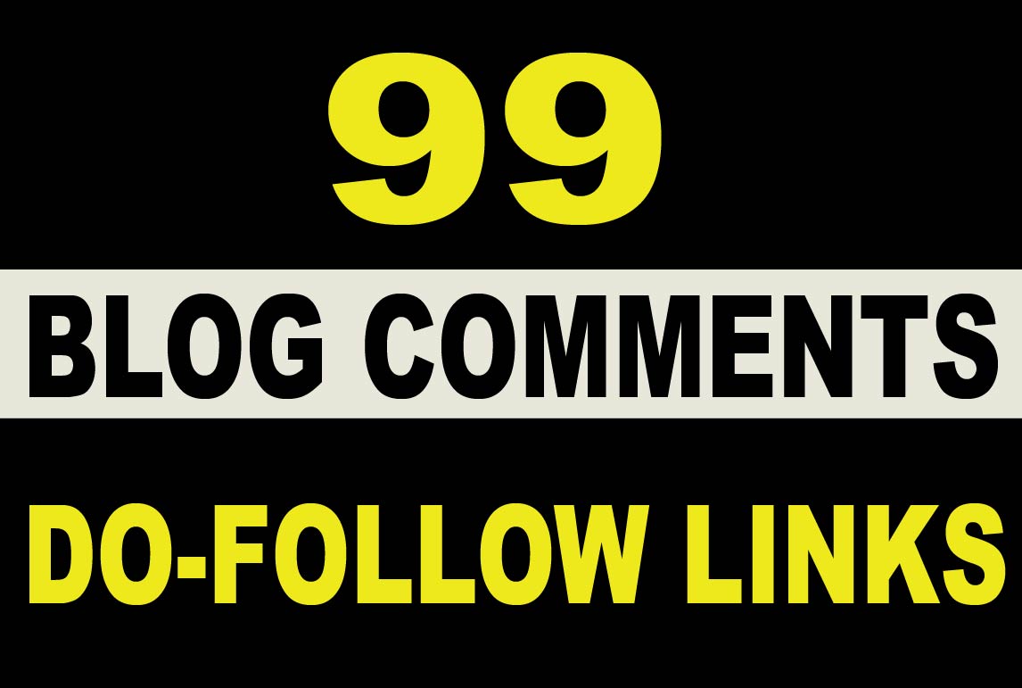 Create 99 Dofollow unique blog comment backlinks on high DA website's