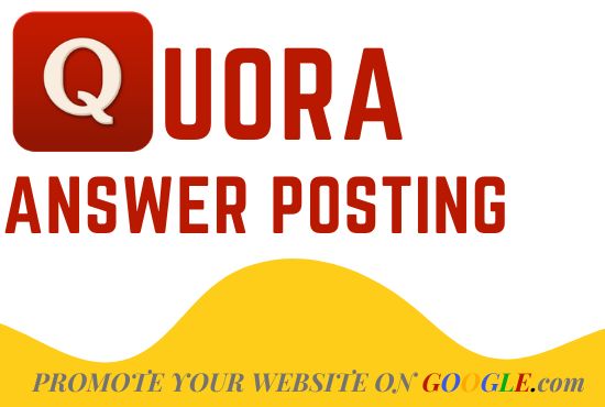 I will do High Quality Quora Answer Posting and Backlink 