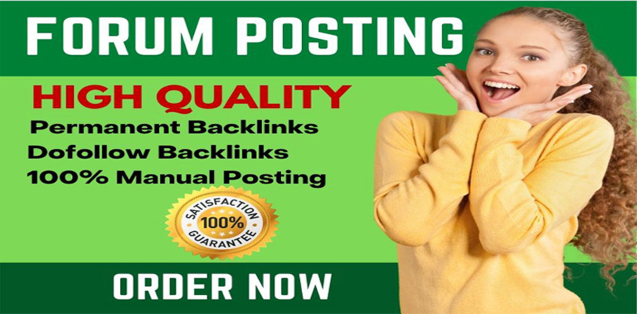 provide 40 High Quality Forum Posting dofollow backlinks