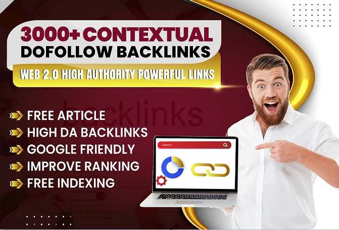 Provide 2000+ high quality contextual dofollow seo backlinks