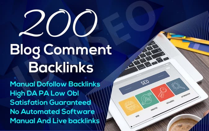create 200 dofollow blog comments backlinks high da pa