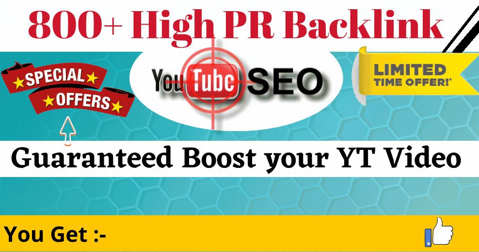 FAST YouTube RANK With 800+ SEO Backlinks Embedded PROVEN Verified Backlinks Vi deo Ranked