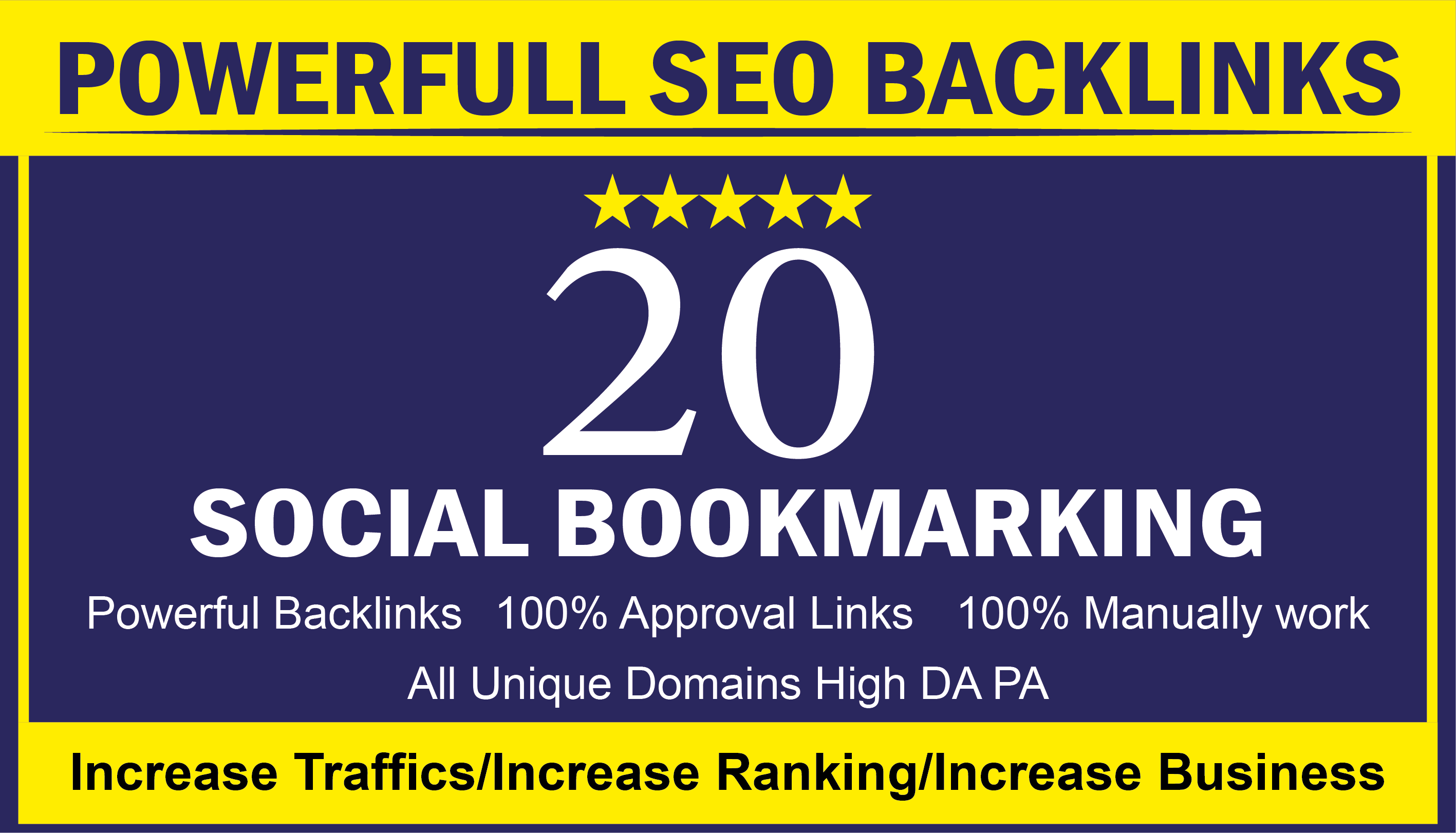I Will Do 25 High Quality Social Bookmarking To Rank Your Business 