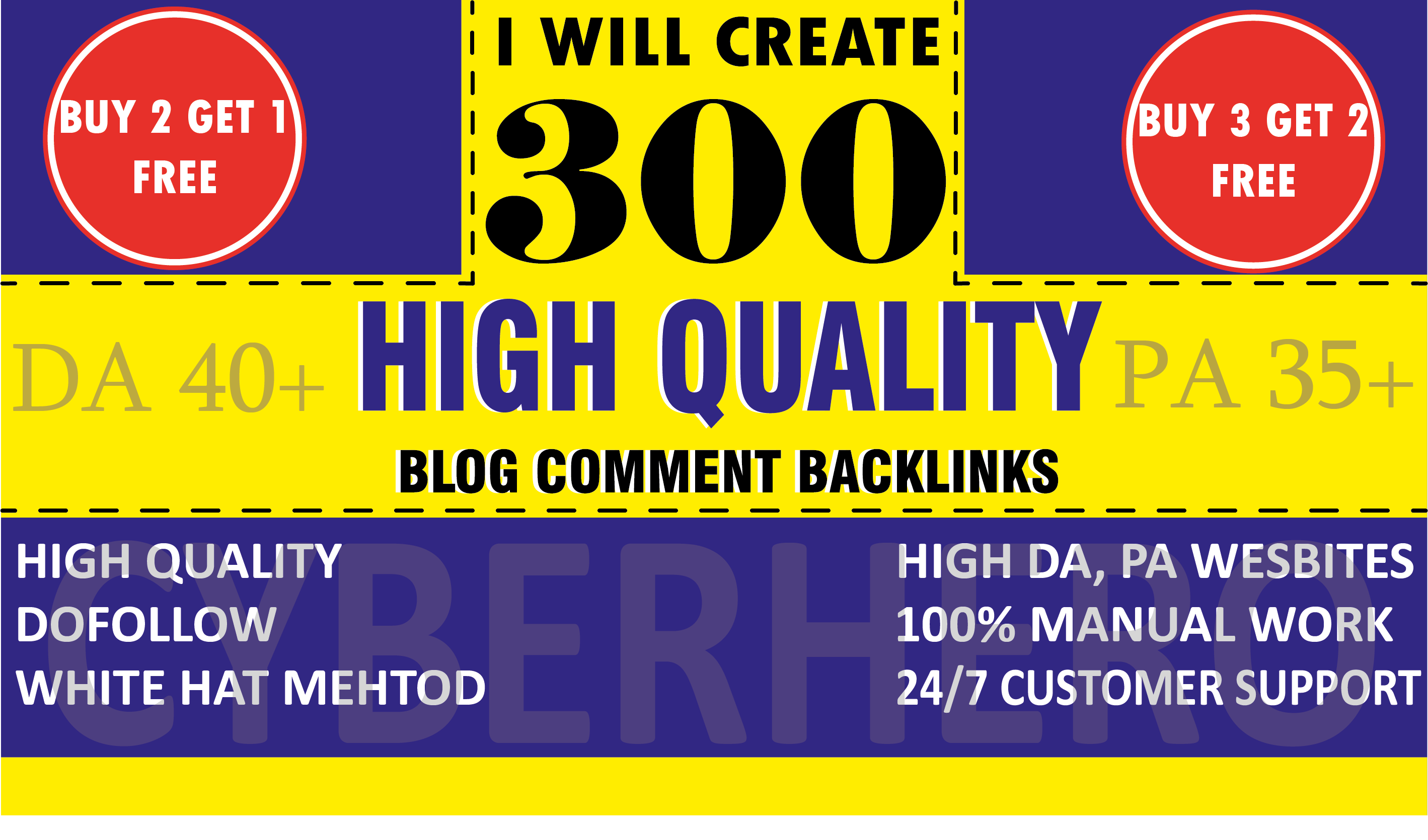 Create 300 Dofollow Blog Comments on actual page with HIGH DA PA
