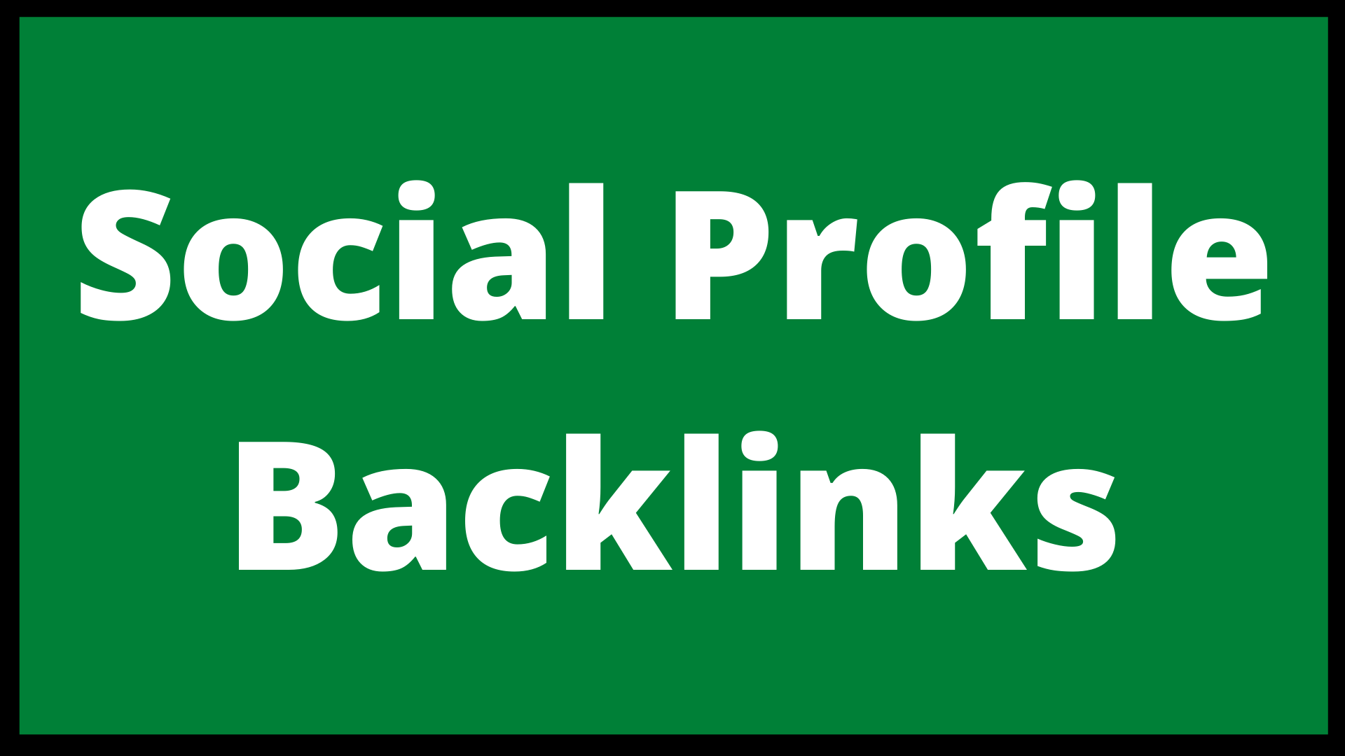 Create 350+ Social Profile Backlinks