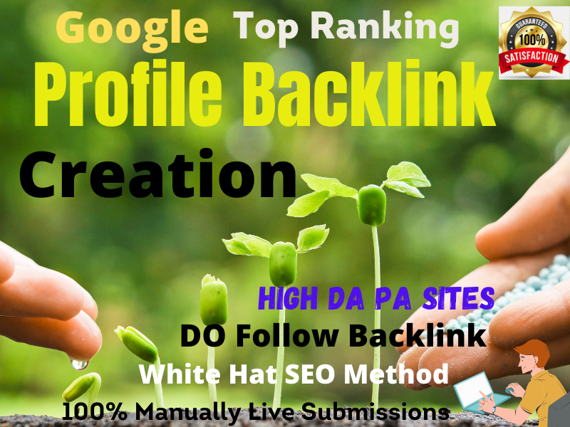 I will do 100 High Quality All Active Profile Creation Backlinks for your Website