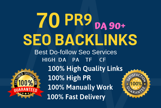 75 High quality powerful seo backlinks 50PR-9, 20 EDU/Gov