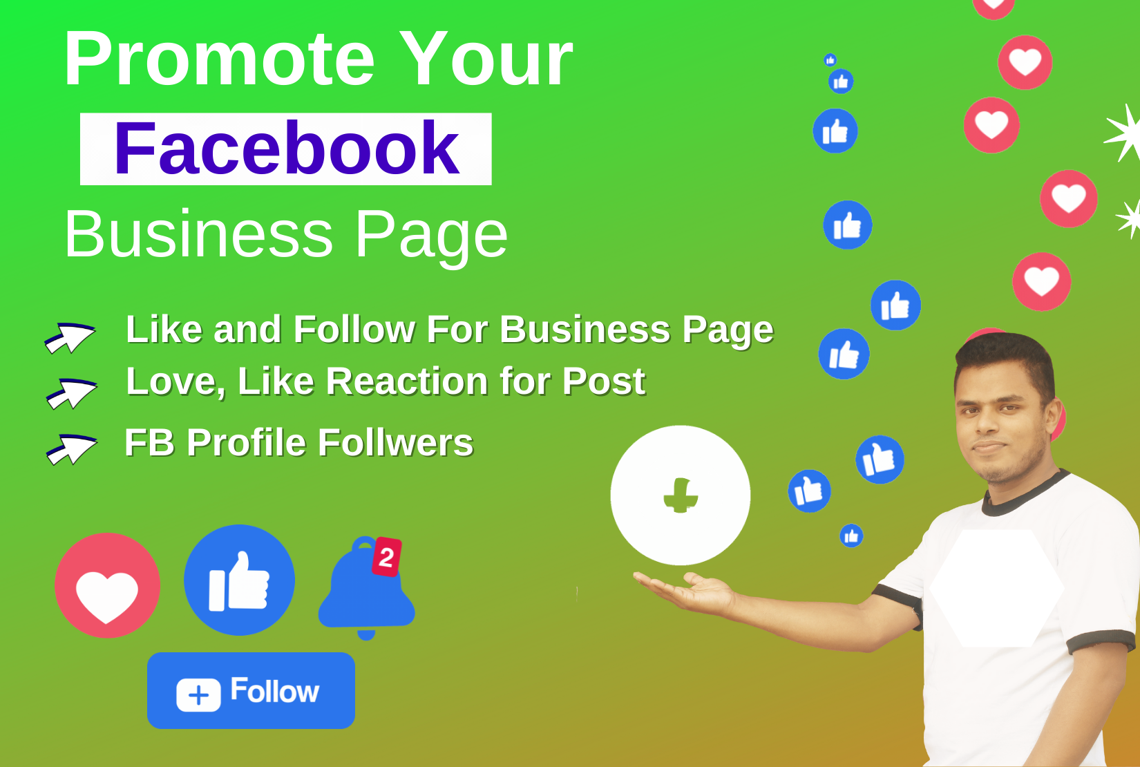 I Will Promote Your Facebook Business Page, Profile, Posts Within 24 Hours