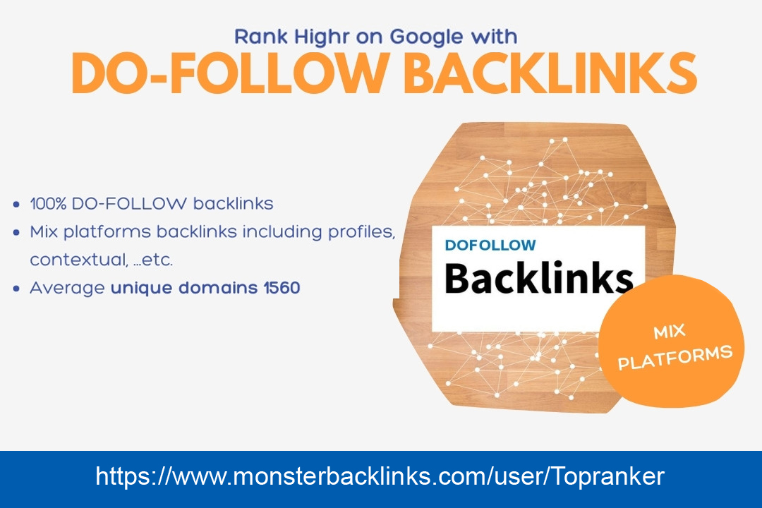 Build 600+ Do-follow backlinks (mix platforms)