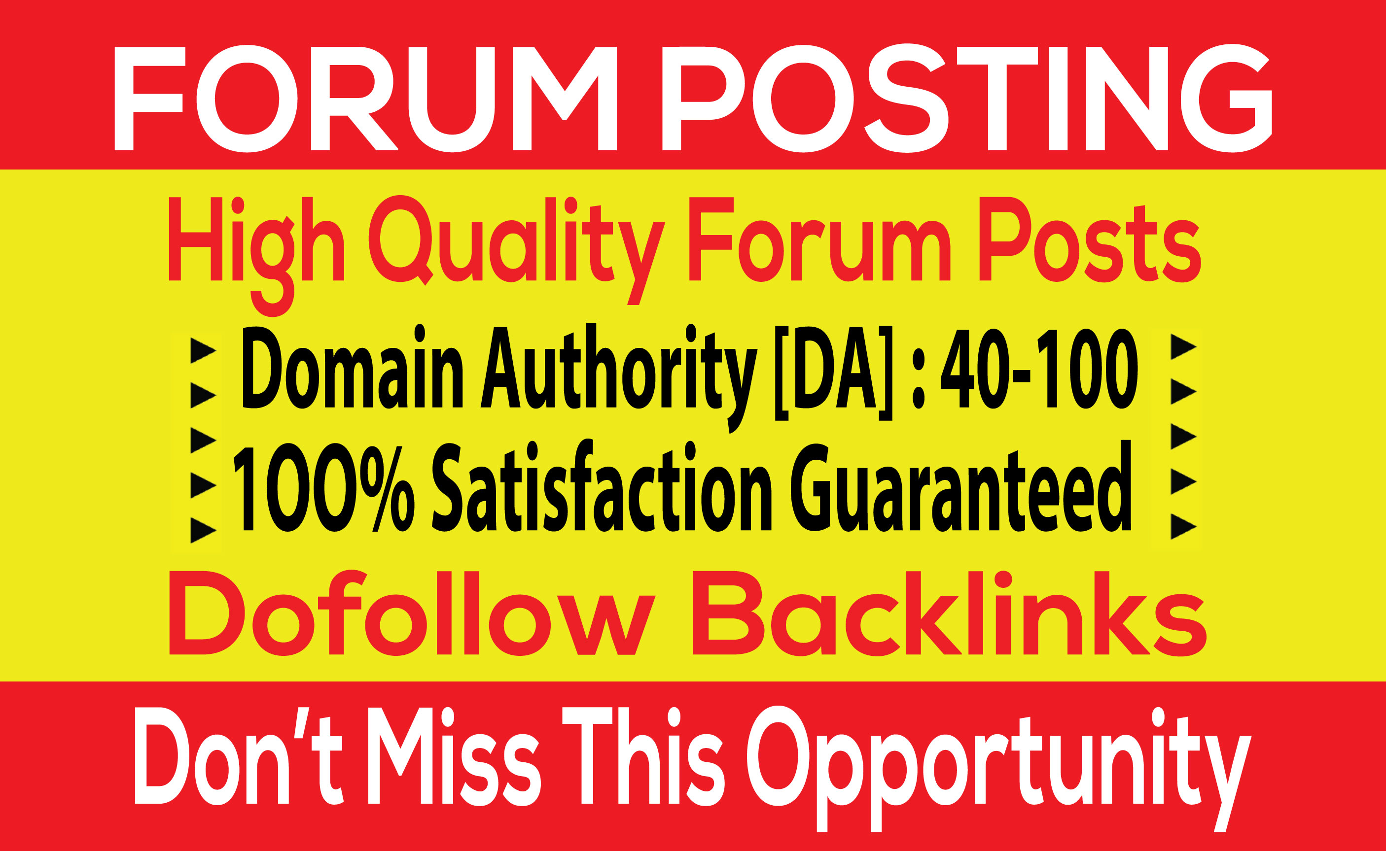 I Will Create 40 forum posting backlinks on High DA 30+PA
