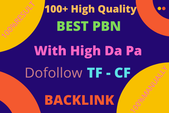 WELCOME A Manually 100+ PBN Backlinks for Rank Your Website on Google