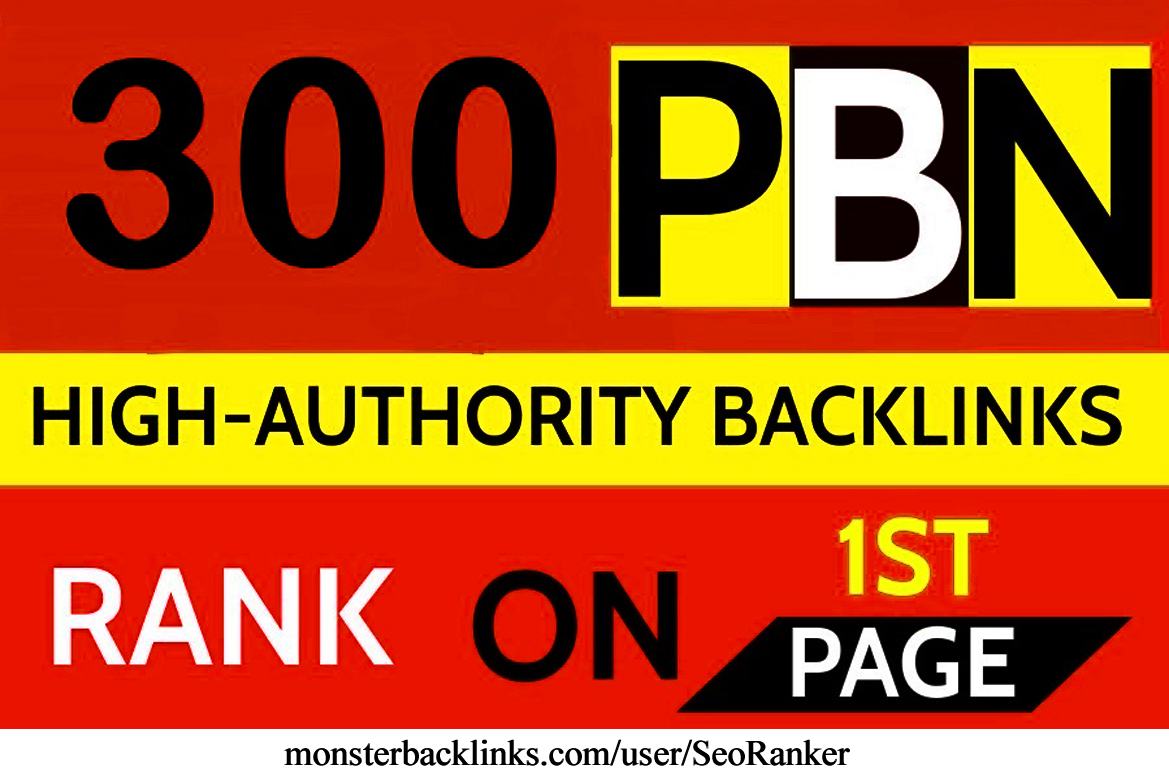 Get powerfull 300 Permanent DR 66 Homepage high quality PBN Dofollow Backlinks