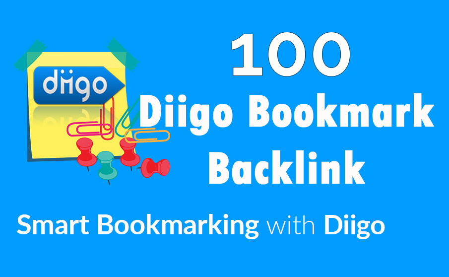 Diigo High Quality 100 Bookmark backlink PR8-9 Google 1