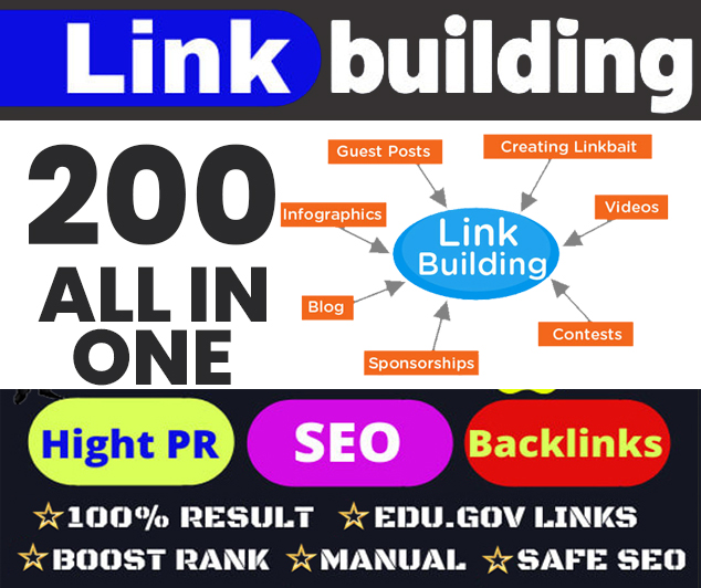 Build Up All In One 200 Manual SEO Link Building Package 2021