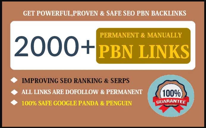 2000+ dofollow pbn SEO backlinks for google ranking