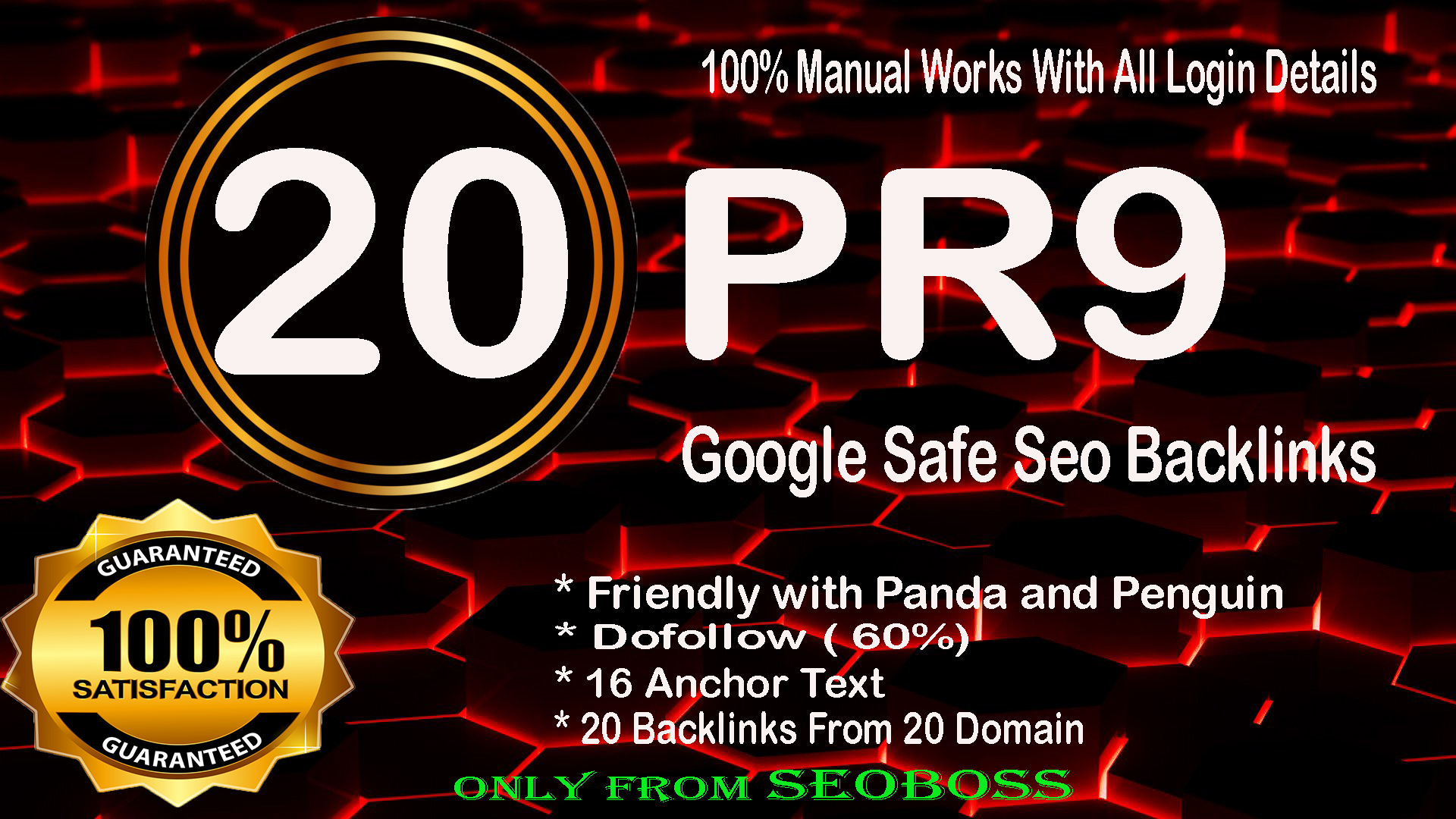 60 Pr9 - 80+ DA High Quality SEO Domain Authority Permanent Backlinks