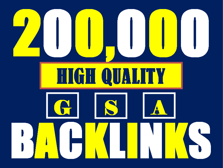 I will build 200K gsa ser backlinks to increase ranking and index on google
