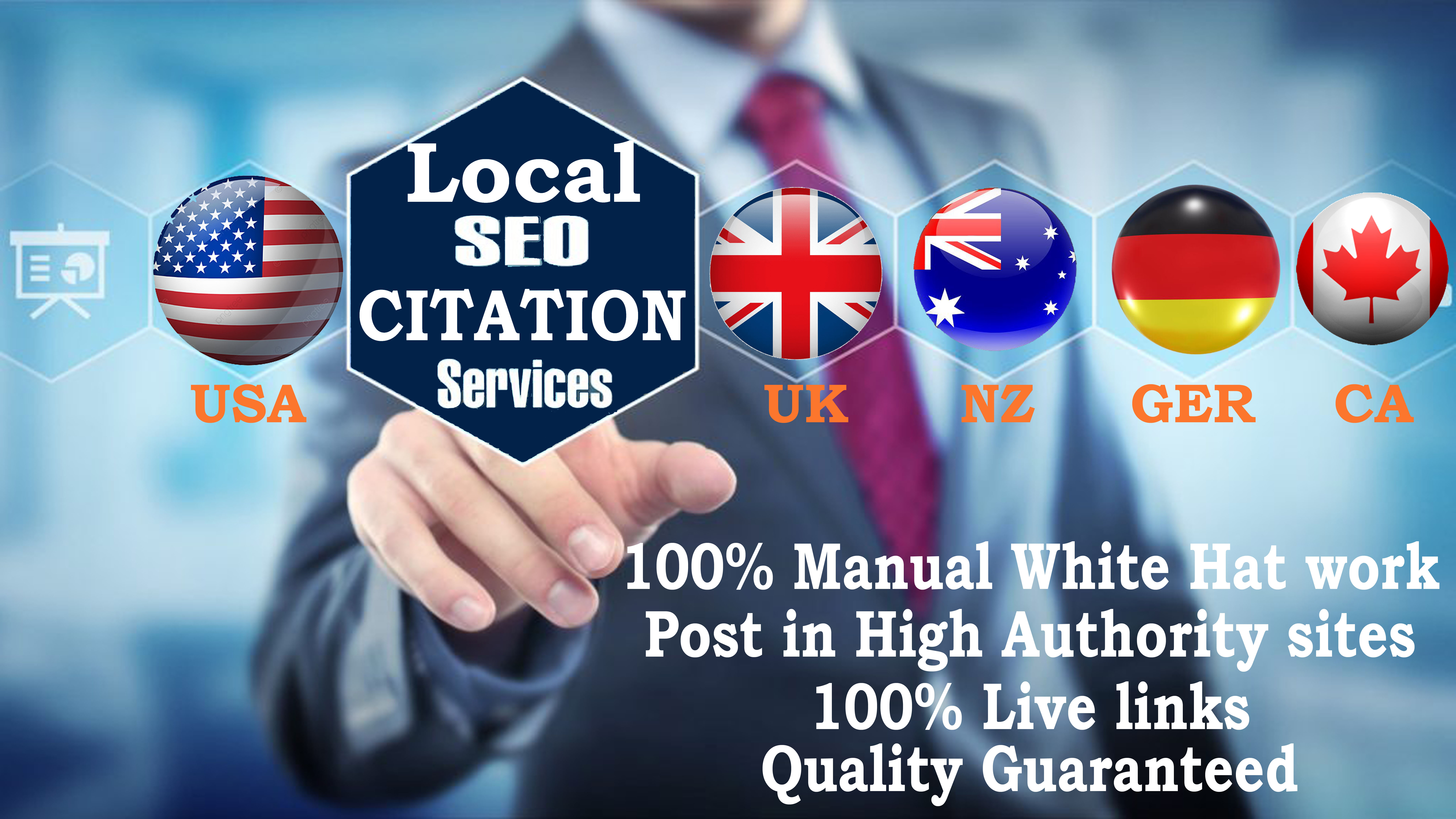 300 Local SEO Citations or Business Listing for your business top Google ranking