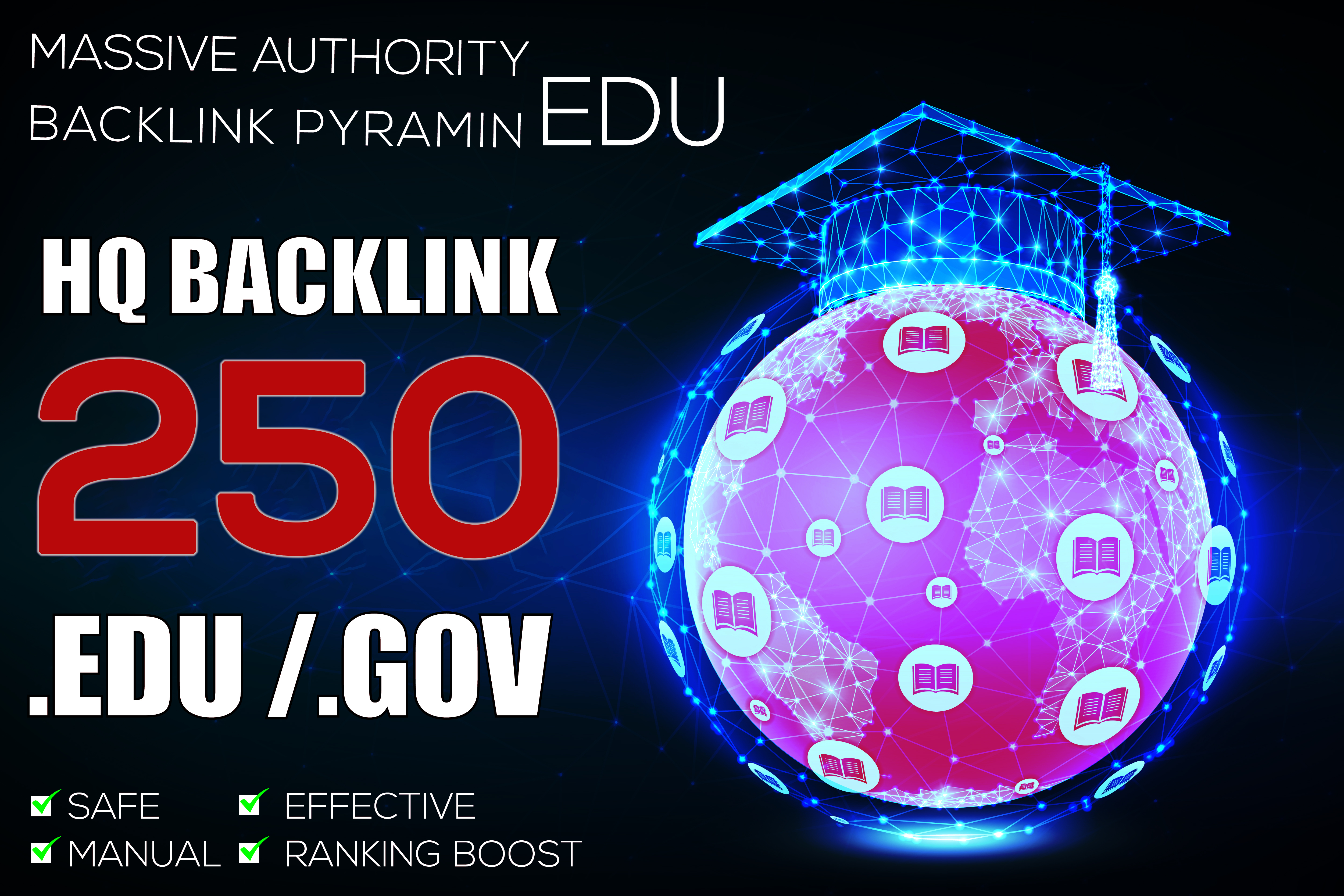 Boost in Google With 250 EDU Massive Authority Backlinks