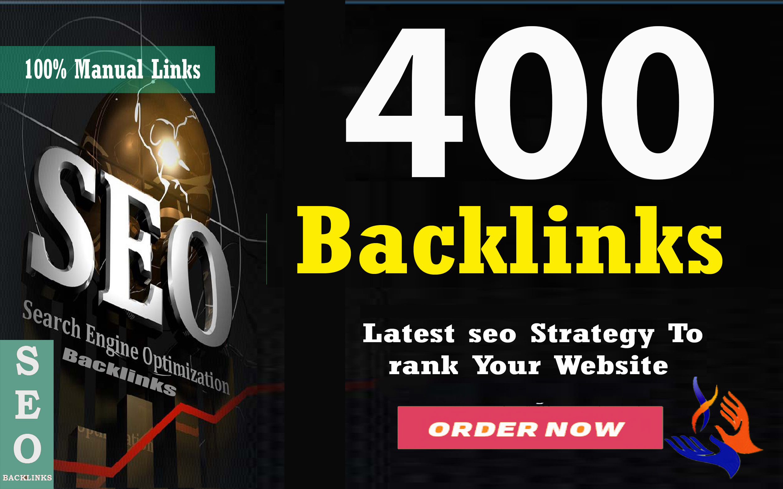Build seo 400 dofollow backlinks, google ranking, link building service