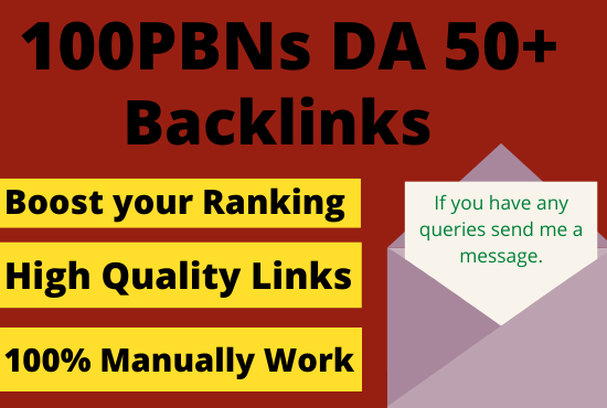  I Build 100 High PA, DA TF, CF Homepage PBN Backlinks for google